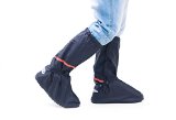 Motorcycling Foldable Flat Waterproof Recycled PVC Men Shoes Covers Rain Boots for Cycling 2pcs/set (Extra Large)