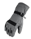 Waterfly® Fashion Men’s Warm Waterproof Winter Outdoor Glove Cycling Gloves Biking Gloves Snowmobile Snowboard Ski Gloves Athletic Gloves Mittens (Gray)