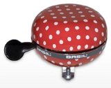 Bell Basil Polkadot Big Bicycle Bell, Red/White