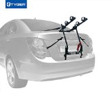 TYGER® Deluxe Black 2-Bike Trunk Mount Bicycle Carrier Rack. (Fits most Sedans/Hatchbacks/Minivans and SUVs.)