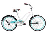 Huffy Bicycle Company Number 23555 Girls Good Vibrations Bike, White Beach, 20-Inch