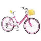 Schwinn Womens Lulu 26″ Cruiser Bike- Pink/White