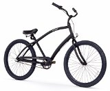 Firmstrong Men’s CA-520 Alloy Three Speed Beach Cruiser Bicycle, 26-Inch, Matte Black