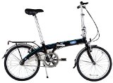 Ford by Dahon Convertible Single Speed Folding Bicycle, 20″/38″, Black