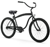 sixthreezero Men’s In The Barrel 1-Speed 26-Inch Beach Cruiser Bicycle, Matte Black