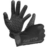 Thermal Touch Screen Gloves – Great for Running, Rugby, Cycling, Golf, Football, Hunting, Walking For Men and Women + FREE Gift! (Black)