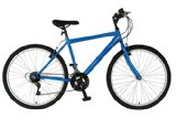 Cycle Force Rigid Mountain Bike, 26 inch Wheels, 18 inch Frame, Men’s Bike, Blue