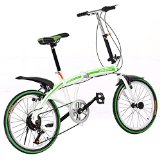 Dealkoo Portable Folding Foldable Bike 6-Speed Bicycle Ladies Bicycles