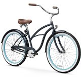 sixthreezero Women’s 1-Speed 26-Inch Beach Cruiser Bicycle, Classic Dark Blue