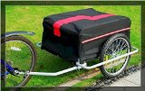 Heavy Duty Steel Bicycle Bike Cargo Tow Trailer Cart Utility Carrier w/ Cover