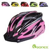 Gonex Bike Helmet,Adult Youth Road/Mountain Helmet,Lightweight Colorful(Pink)