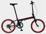 New 2015 Dahon Speed D7 20” 7 Speed Folding Bicycle (Black/Red)