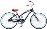 Anti-Rust Aluminum frame, Fito Modena II Alloy Single 1-speed – Midnight Blue, women’s 26″ Beach Cruiser Bike Bicycle