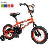 Tauki AMIGO 12 inch Kid Bike With Removable Training Wheels, Coaster Brake, for Boys and Girls, Orange